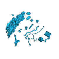 OEM Lincoln Evaporator Assembly Diagram - DE9Z-19850-AV