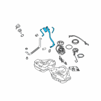 OEM 2003 BMW 745Li Plastic Filler Pipe Diagram - 16-11-7-177-190