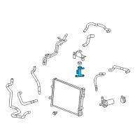 OEM 2006 Saturn Ion Reservoir Asm-Charging Air Cooler Coolant Diagram - 25884797