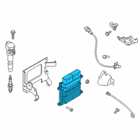 OEM 2019 Hyundai Santa Fe Engine Control Module Unit Diagram - 39161-2GTC0