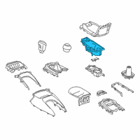 OEM Toyota Corolla Cup Holder Diagram - 55620-12320