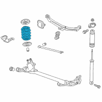 OEM 2015 Chevrolet Cruze Rear Coil Spring Diagram - 13360841