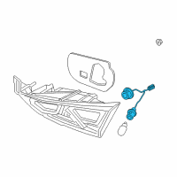 OEM 2017 Hyundai Elantra Lamp Holder And Wiring, Interior, Rear Diagram - 92470-F2100