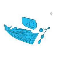 OEM Hyundai Elantra Lamp Assembly-Rear Combination Inside, RH Diagram - 92404-F2410