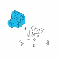 OEM Ford Escape ABS Control Unit Diagram - GV6Z-2C405-G