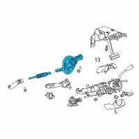 OEM 2015 Ram 1500 Steering Column Intermediat Shaft Diagram - 55057332AA