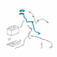 OEM 2013 Chevrolet Silverado 3500 HD Positive Cable Diagram - 22790286