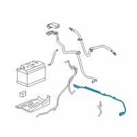 OEM GMC Sierra 3500 HD Positive Cable Diagram - 22850357