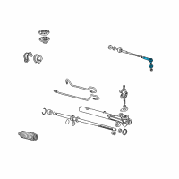 OEM 2008 Honda Odyssey End, Tie Rod Diagram - 53540-SHJ-A01