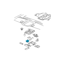 OEM 2008 Buick Lucerne Switch Asm-Sun Roof *Shale Diagram - 10372574