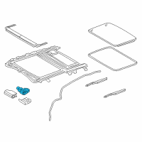 OEM Lexus LS500 Gear Assembly, Sliding Roof Diagram - 63260-50130