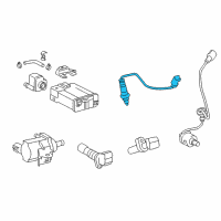 OEM 2018 Lexus IS300 Sensor, Air Fuel Ratio Diagram - 89467-30080