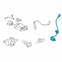 OEM 2022 Lexus RC F Sensor, Oxygen Diagram - 89465-53290