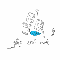 OEM 2010 Honda Accord Crosstour Pad Complete Right, Front Cus Diagram - 81137-TA6-K61