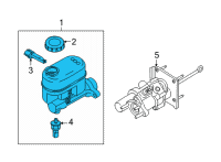 OEM Ford E-350 Super Duty Master Cylinder Diagram - 9C2Z-2140-J