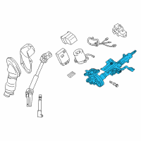 OEM 2017 Toyota RAV4 Column Assembly Diagram - 4520A-0R020