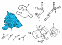 OEM 2018 Dodge Challenger Water Pump Diagram - 68165882AD