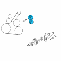 OEM Nissan Cube TENSIONER Assembly Auto Diagram - 11955-JD21A