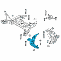 OEM 2022 BMW 228i xDrive Gran Coupe Rubber Mount Wishbone, Right Diagram - 31-12-6-879-844