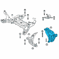 OEM 2020 BMW M235i xDrive Gran Coupe Steering Knuckle, Left Diagram - 31-21-6-876-853