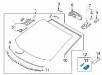 OEM Toyota Rain Sensor Diagram - 89941-42020