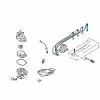 OEM 1998 Nissan Altima Spark Plug Wire Diagram - 224549E002