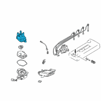 OEM 1999 Nissan Altima Cap Distributor Diagram - 22162-9E000