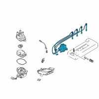 OEM 1999 Nissan Altima Cable Set High Tension Diagram - 22440-9E002