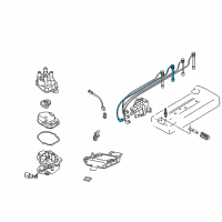 OEM 2001 Nissan Altima Cable ASY-High Tension, No 2 Diagram - 22452-9E001