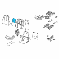 OEM Pontiac Heater Asm, Driver Seat Back Cushion Diagram - 19123320