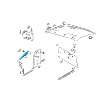 OEM Ford F-150 Weatherstrip Pillar Trim Diagram - 9L3Z-1503598-CA