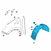 OEM Kia Sportage Guard Assembly-Front Wheel Diagram - 86812D9000