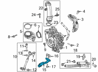 OEM 2022 Jeep Gladiator Tube-Turbo Water Return Diagram - 68486944AA