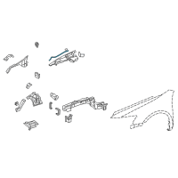 OEM 2013 Honda CR-Z Tube (700MM) Diagram - 76839-SJA-014