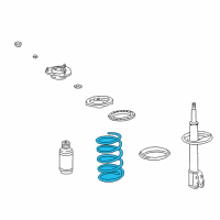OEM 1998 Toyota Corolla Coil Spring Diagram - 48131-02520