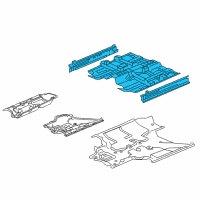 OEM 2017 Honda CR-V FLOOR, FR. Diagram - 65100-TLB-315ZZ