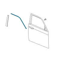 OEM 2012 Dodge Charger Molding-Day Light Opening Diagram - 57010505AL