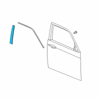 OEM 2012 Dodge Charger APPLIQUE-B Pillar Diagram - 57010427AE