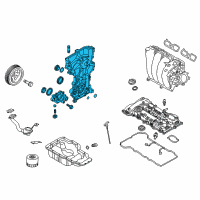 OEM 2018 Kia Forte Cover Assembly-Timing Chain Diagram - 213502E740
