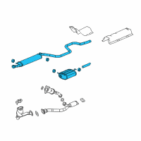 OEM Chevrolet Malibu Muffler & Pipe Diagram - 15828658