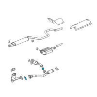 OEM Chevrolet Malibu Front Pipe Gasket Diagram - 22687911