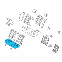 OEM Mercury Montego Seat Cushion Pad Diagram - 5G1Z-54600A88-AA