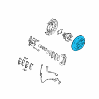 OEM Kia Amanti Disc-Rear Brake Diagram - 584113F000