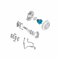 OEM 2004 Kia Amanti Rear Wheel Hub & Bearing Assembly Diagram - 527303F000