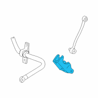 OEM 2000 Ford Excursion Stabilizer Bar Mount Bracket Diagram - F81Z-5B498-BA