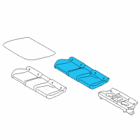 OEM 2018 BMW X6 Foam Section, Seat Diagram - 52-20-7-327-957