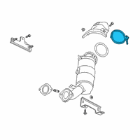 OEM 2019 Cadillac CT6 Converter Clamp Diagram - 11603190