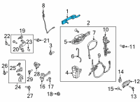 OEM Ford Bronco HANDLE ASY - DOOR - OUTER Diagram - ML3Z-1522405-AA