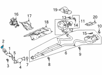 OEM 2022 Acura TLX GASKET, EX. FLEXIBLE Diagram - 18229-TGZ-A01