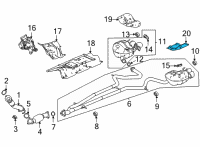 OEM 2021 Acura TLX Plate, Driver Side Diagram - 74694-TGV-A00